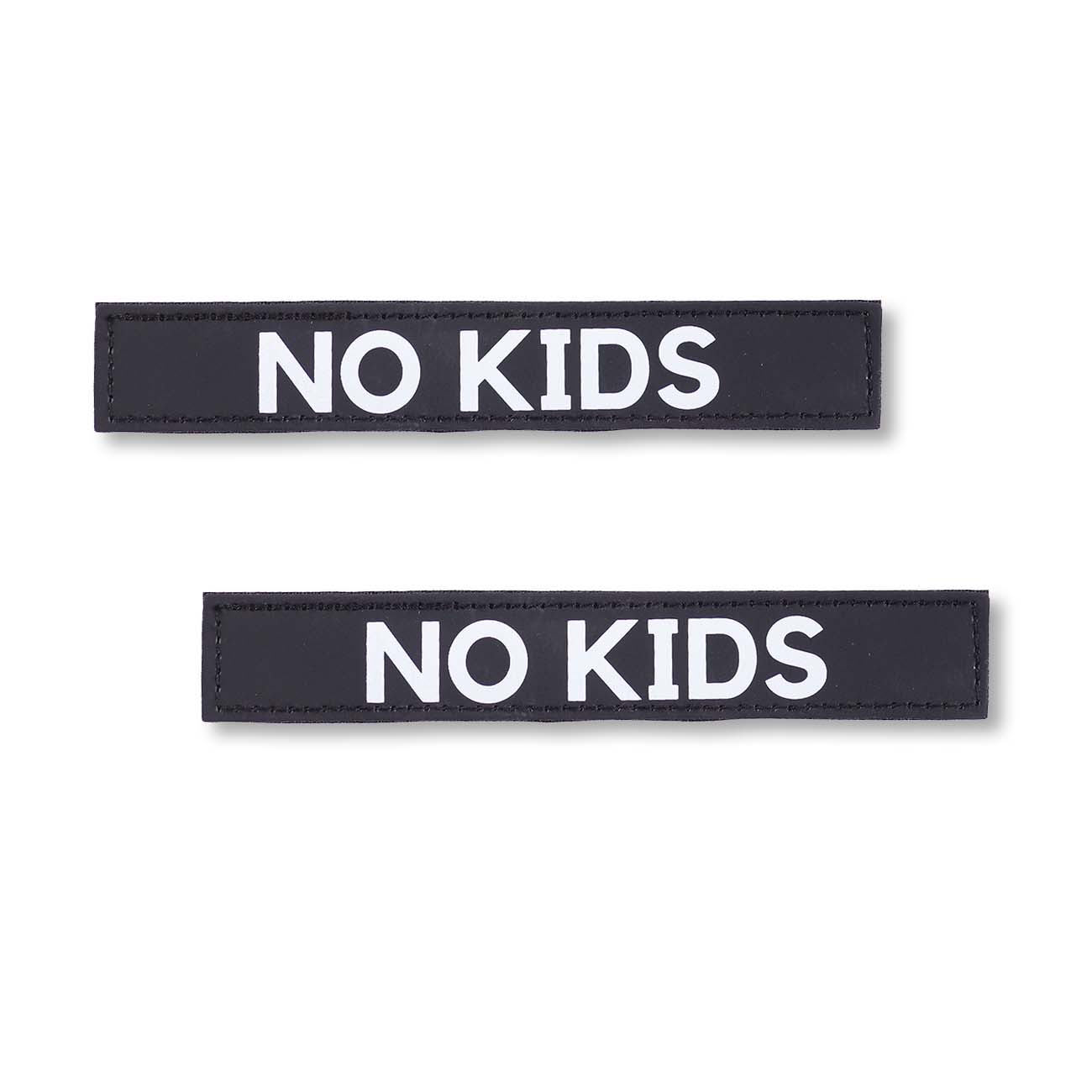 "NO KIDS" Text Patch (2 pcs)