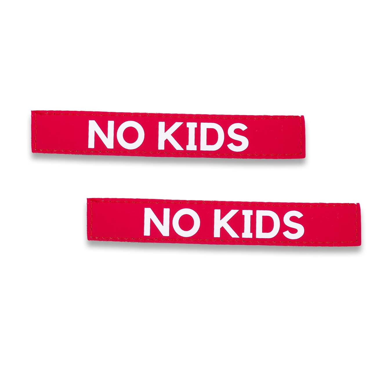 "NO KIDS" Text Patch (2 pcs)