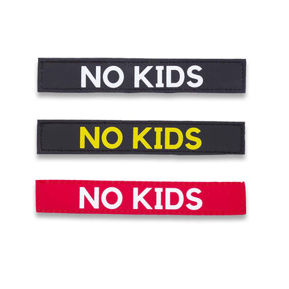 "NO KIDS" Text Patch (2 pcs)