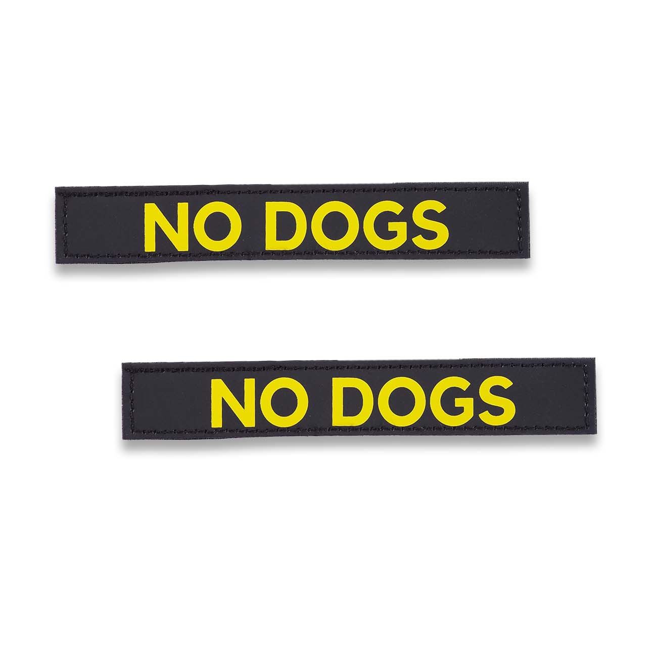 "NO DOGS" Text Patch (2 pcs)