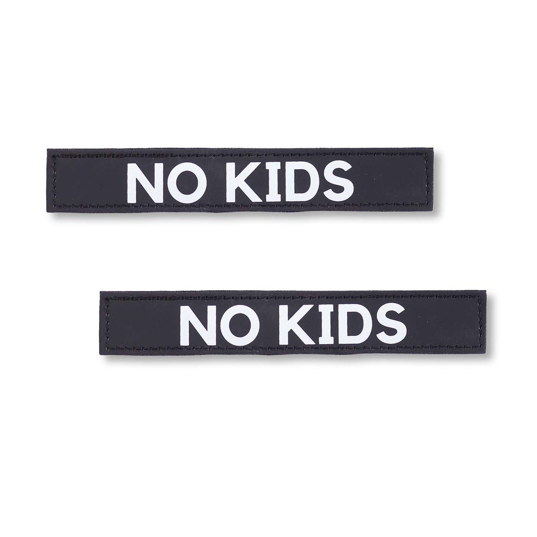 "NO KIDS" Text Patch (2 pcs)