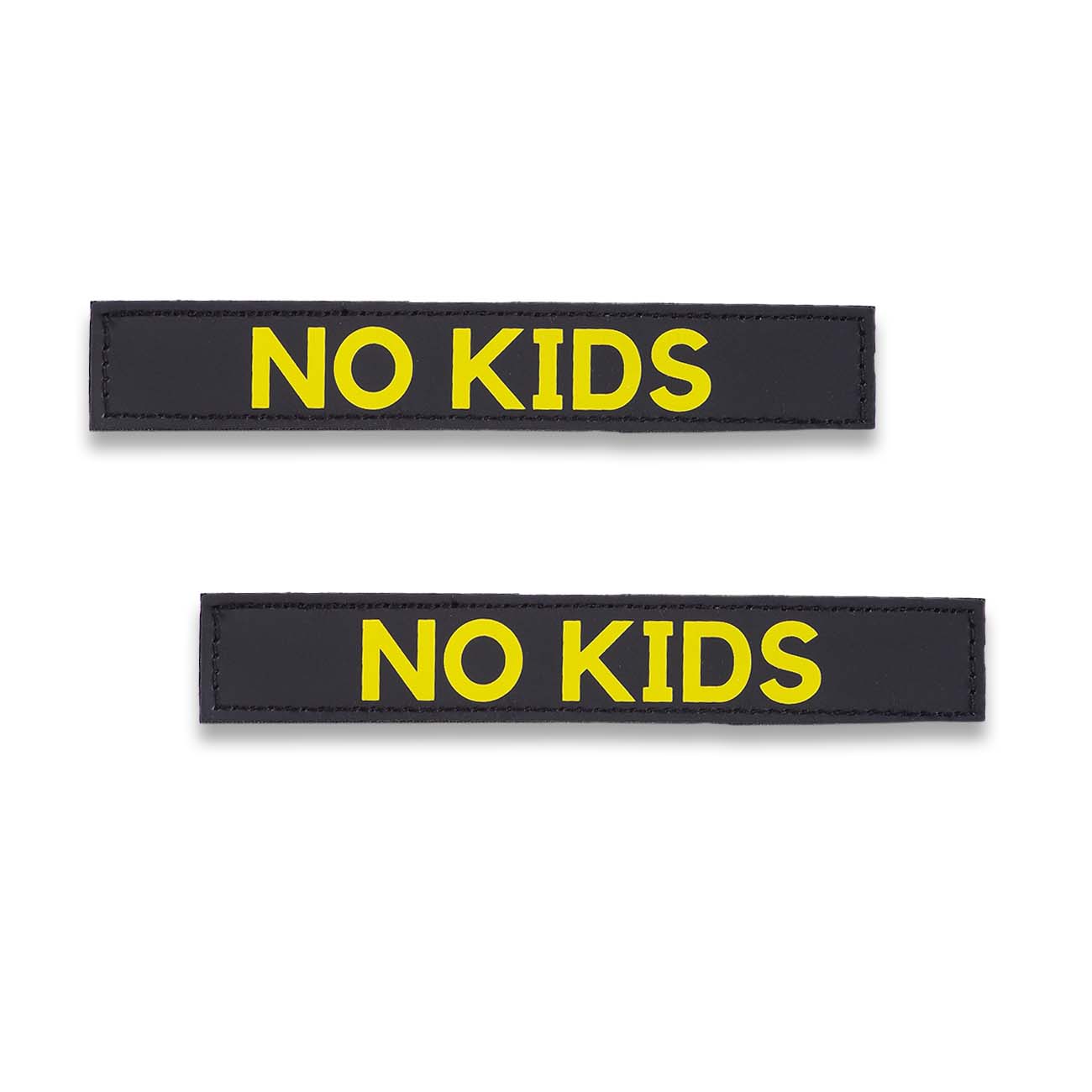 "NO KIDS" Text Patch (2 pcs)