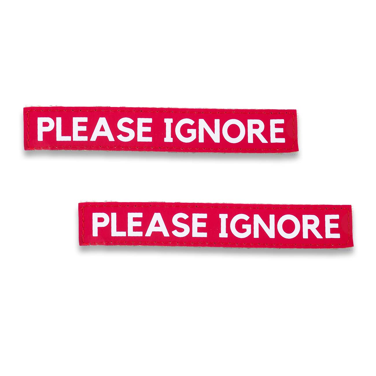 "PLEASE IGNORE" Text Patch (2 pcs)