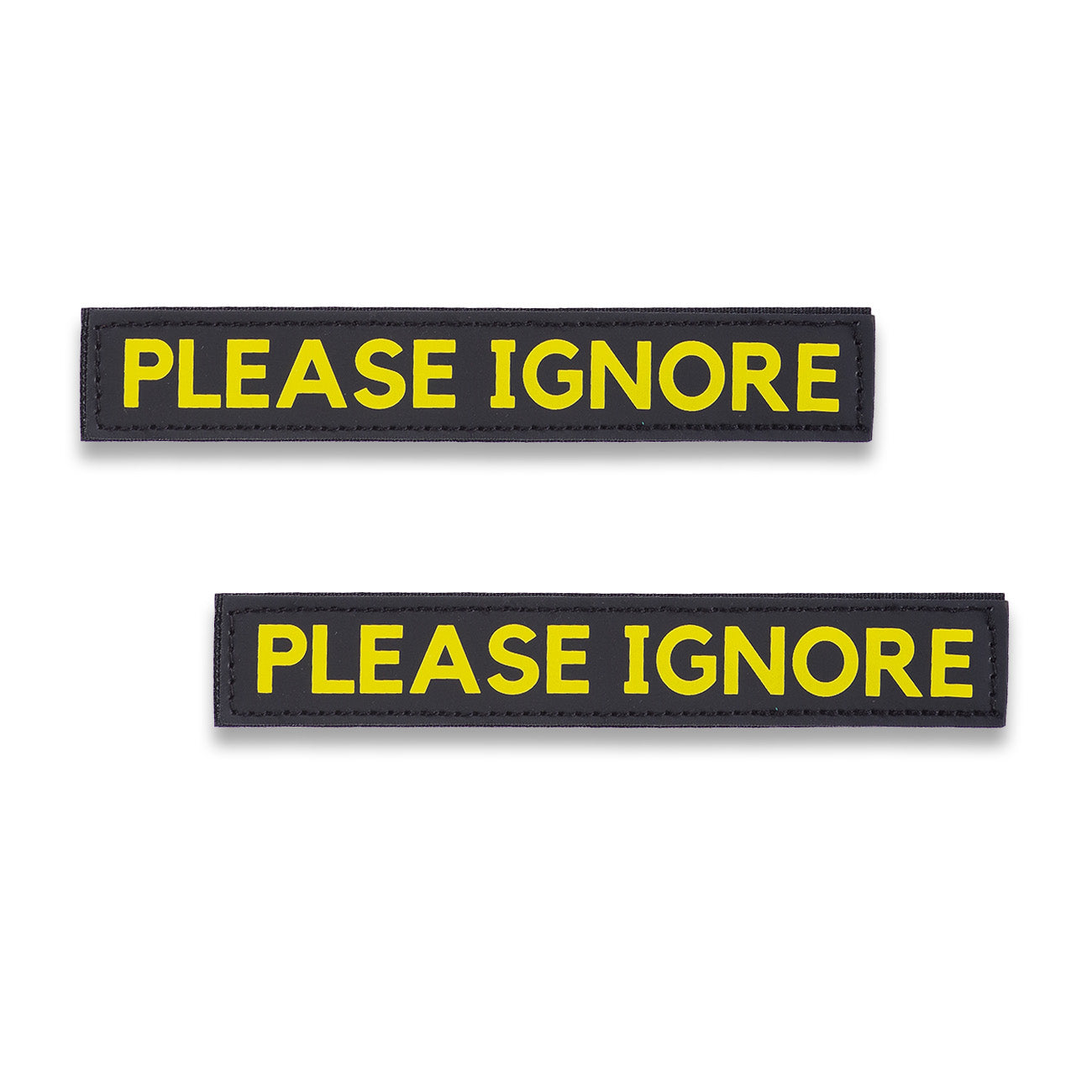 "PLEASE IGNORE" Text Patch (2 pcs)